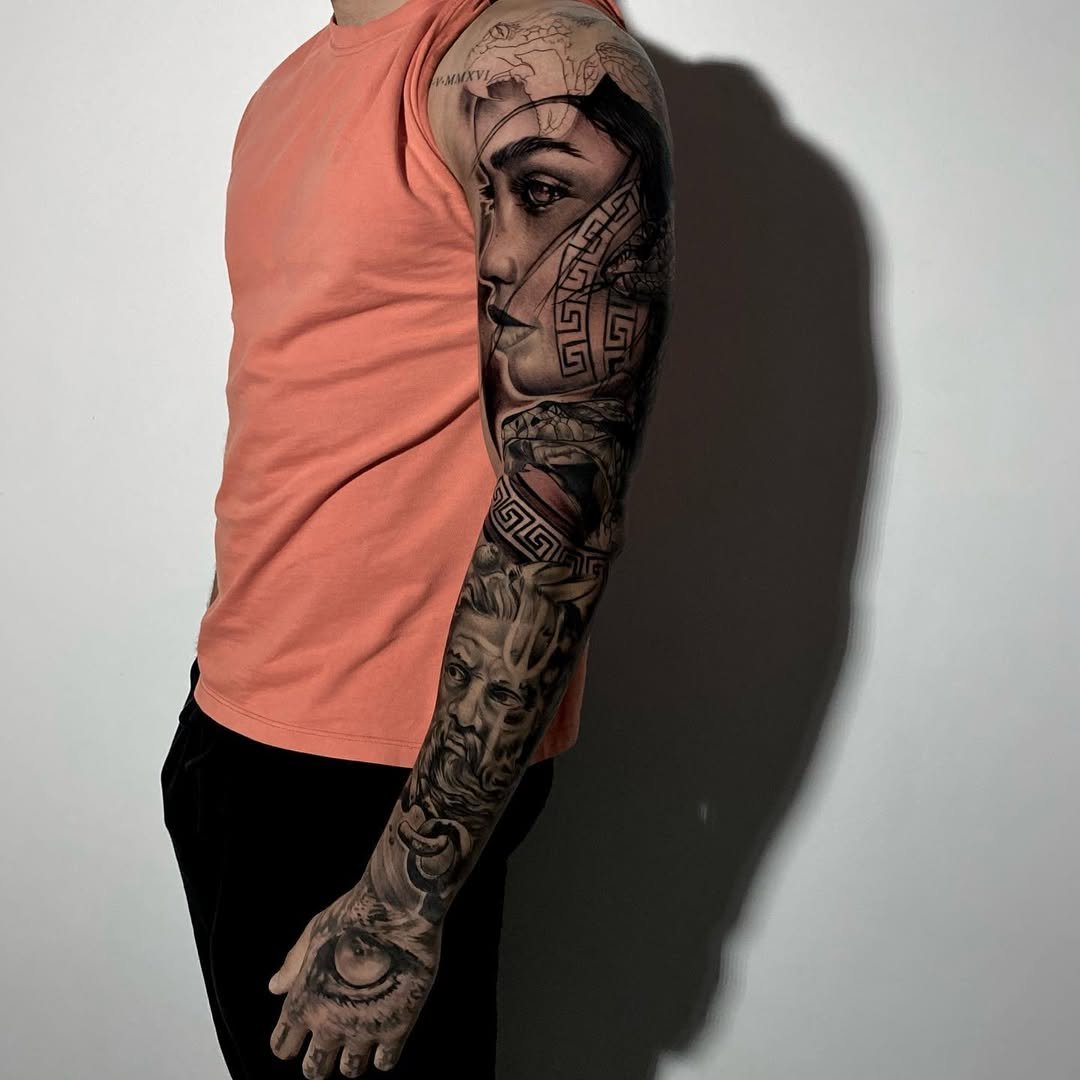 Full sleeve tattoo