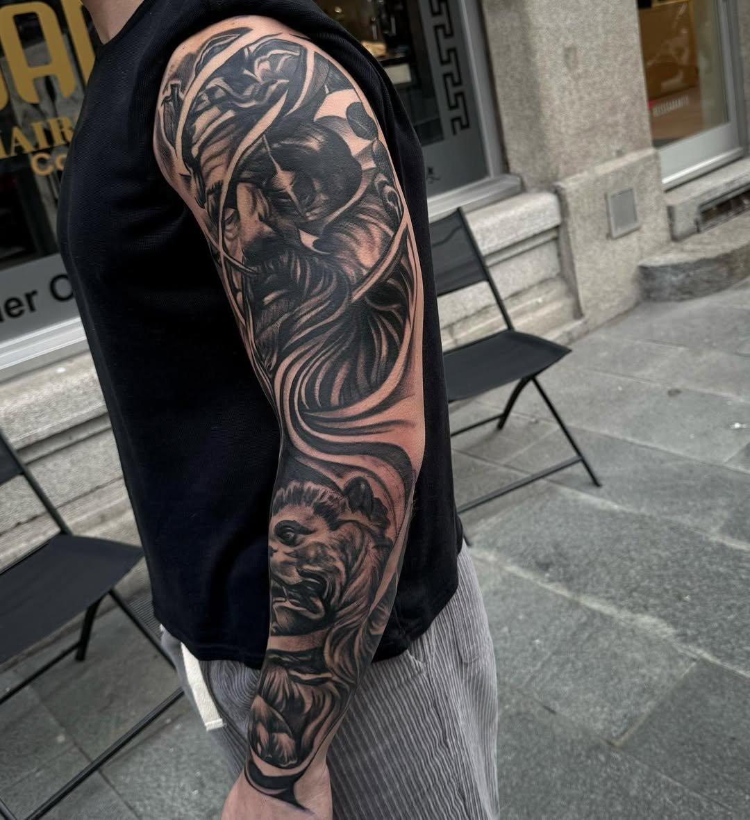 Full sleeve tattoo