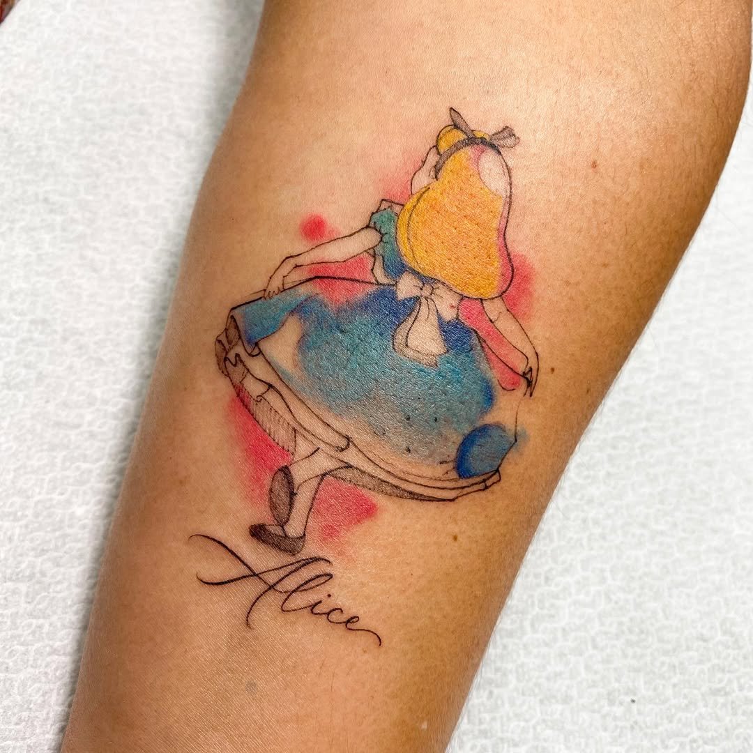 Fine line tattoo