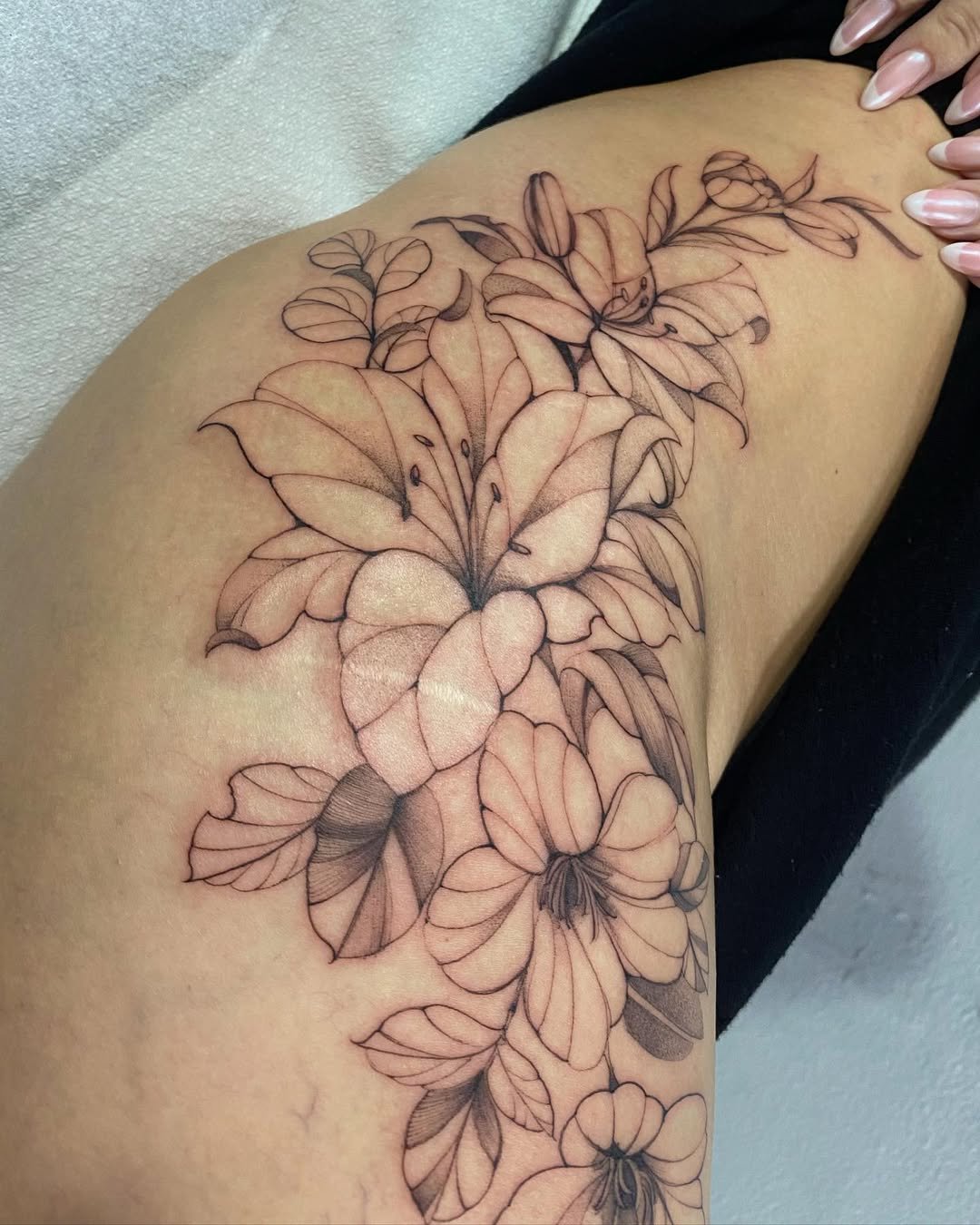 Fine line tattoo